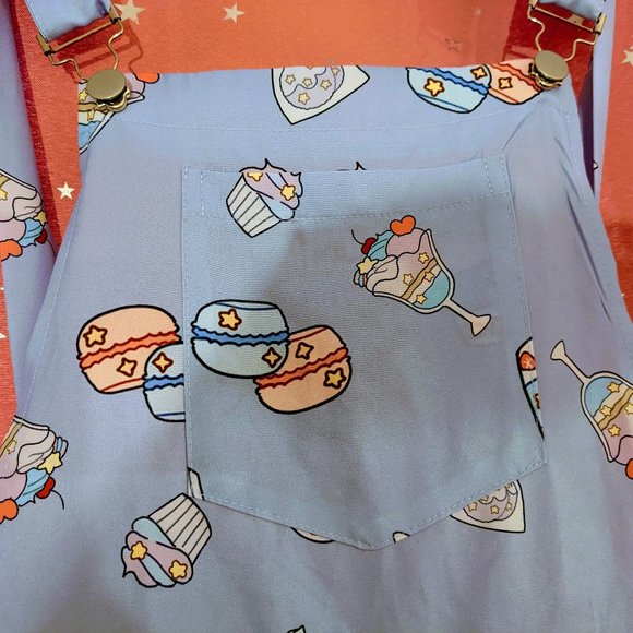 ROMWE Kawaii Cartoon Print Overall Dress - Picture 2 of 13